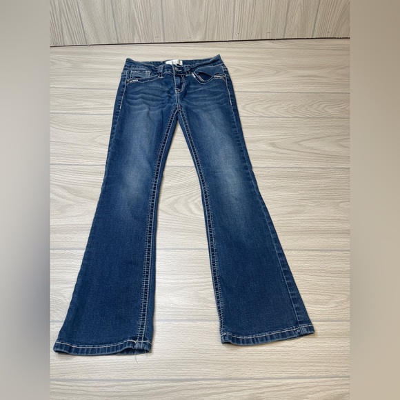 Shyanne Girls Embroidered Back Pockets Bootcut Western Jeans Girl’s Size 10 - Picture 3 of 14